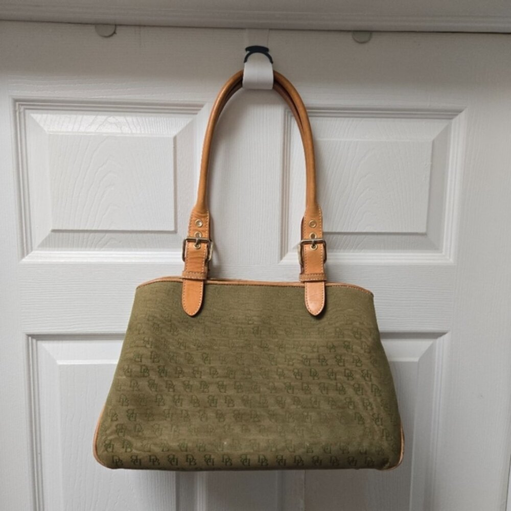 Dooney & Bourke Signature Green Bag - Picture 3 of 16